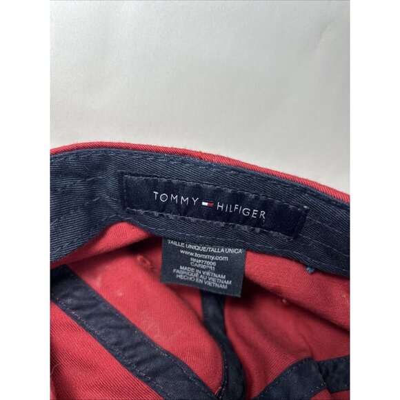 Vtg Tommy Hilfiger No 85 Denim Hat Adult One Size Adjustable Embroidery - Picture 7 of 7